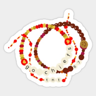 Chiefs - Kelce Friendship Bracelet Sticker